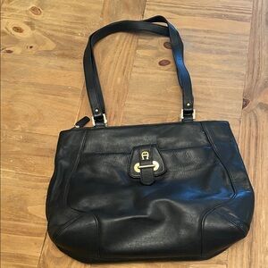 Etienne Aigner Black Leather Women's Bag